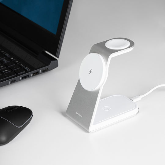 Proove Kabelloses Ladegerät (Qi Pad) 15W Gray (Omni Power 3 in 1)