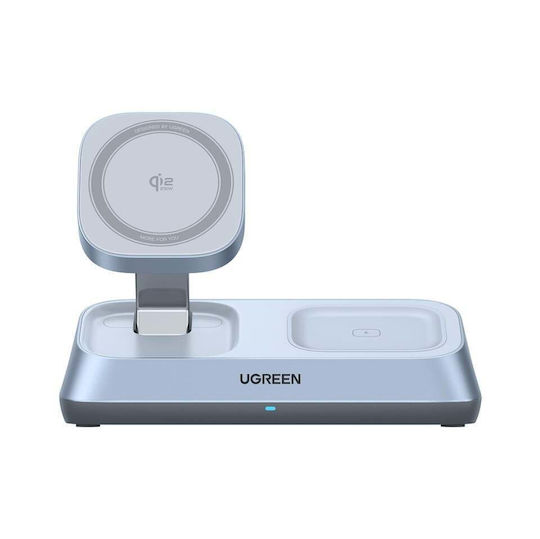 Ugreen Ασύρματος Φορτιστής Qi2 25W Μπλε (W711)