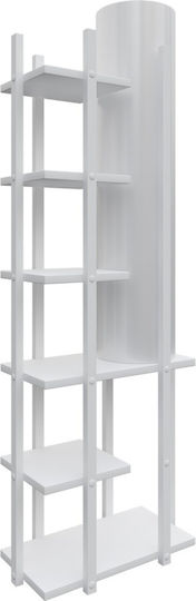 Bibliothek Shell Spark Weiß 45x25x135cm