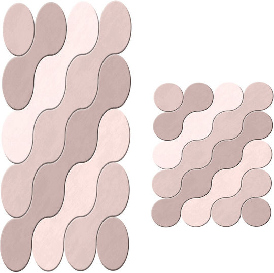 UnicUtil Non-Slip Bath Mats Set 394ANR1580 Powder 2pcs