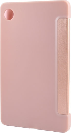Samsung Galaxy Tab A9 X110/x115 - Dreifach-Falt-Flip-Cover Dreifache Unterstützung Fall, sturzsicher, aus Pu-Leder - Gold Rose (oem)