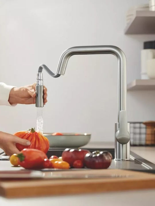 Grohe Πάγκου με Αποσπώμενο Ντουζ Ασημί 30631DC0 Grohe Πάγκου με Αποσπώμενο Ντουζ Ασημί 30631DC0
