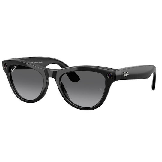 Ray Ban Meta Skyler Gen 2 Polarisierte Gradient Graphit Intelligente Brillen Schwarz