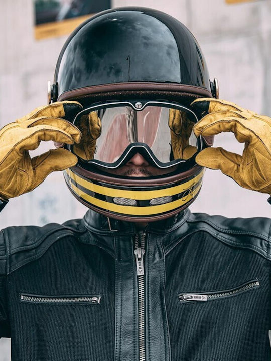 ByCity Second Skin Summer Men's Motorcycle Gloves Leather Yellow