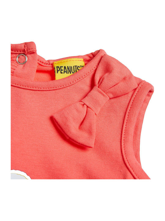 Peanuts Worldwide LLC Baby Bodysuit Coral