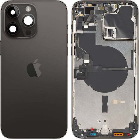 Batterieabdeckung Schwarz für Apple iPhone 14 Pro Max
