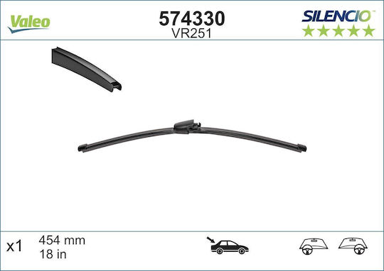 Valeo Spoiler Ștergător Auto Partea Din Spate 454mm