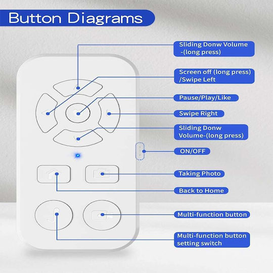 Selfie Controller Bluetooth Black