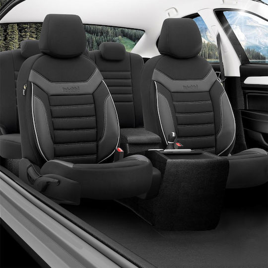 Set Individual Gray Seat Covers