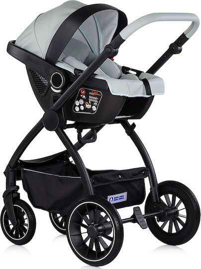 Chipolino Prestige Verstellbar 3 in 1 Baby Kinderwagen Geeignet für Neugeborene Matcha 9.35kg