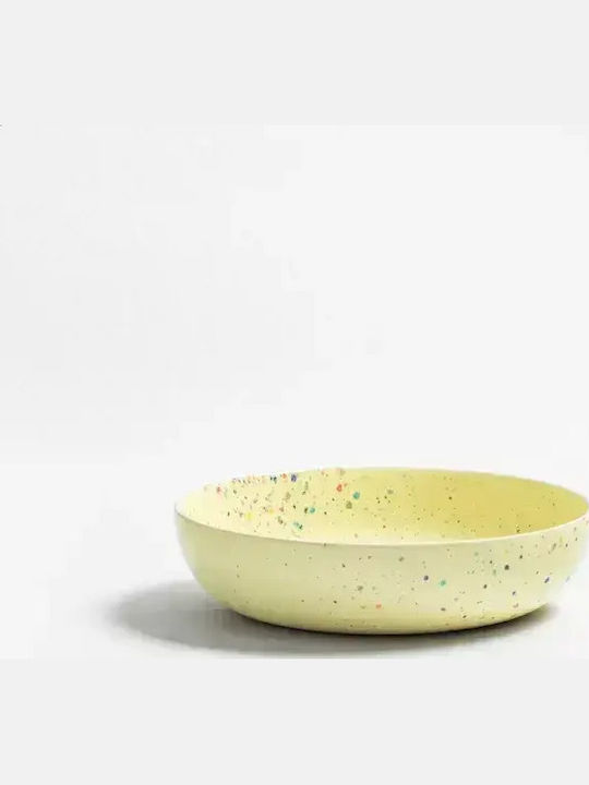 Egg Back Home New Party Pasta Teller Nudeln Keramik Gelb mit Durchmesser 21cm