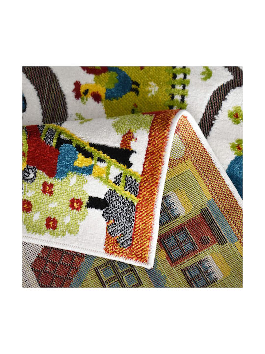 Saray Home 3d Farm Adventure Παιδικό Χαλί Λευκό 160x210cm