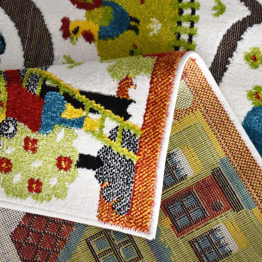 Saray Home 3d Farm Adventure Детско килимче Бял 160x210см