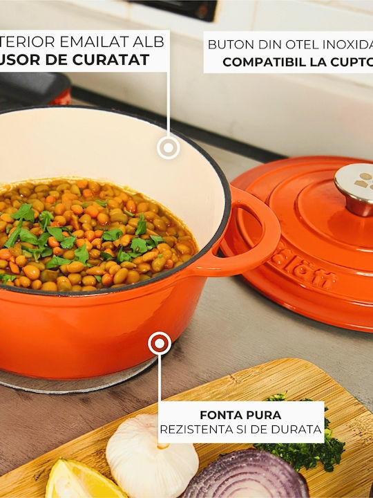 Lätt Home Dutch Oven Cocotte din Fontă 3.85lt