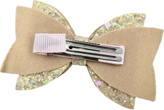 Beautiful Lilac Glitter Hair Bow Thumblina