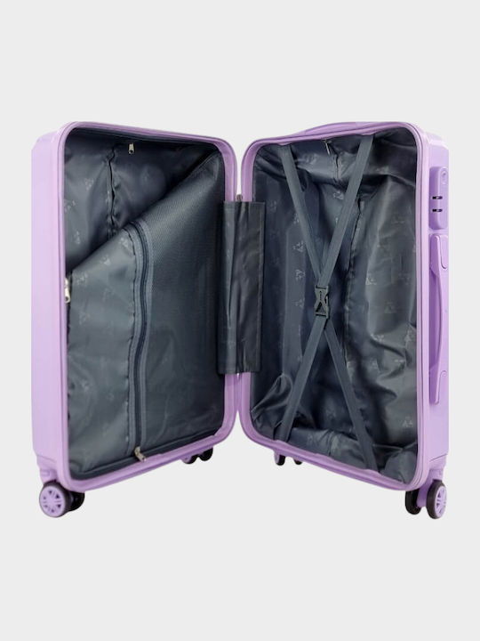 My Choice Cabin Travel Suitcase Hard Purple with 4 Wheels