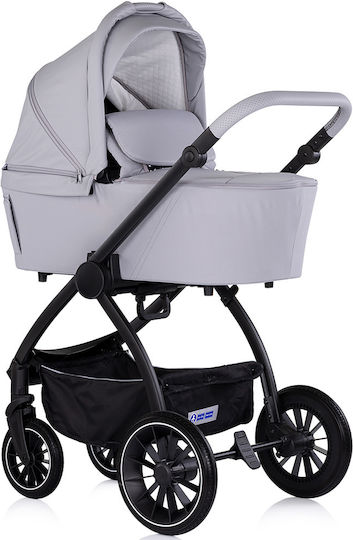 Chipolino Prestige Reglabil 3 în 1 Cărucior pentru copii Potrivit pentru Nou-născut Platină 9.35kg
