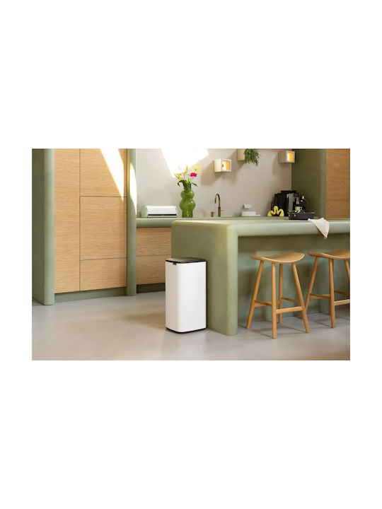 Brabantia Bo Touch Waste Bin Plastic Push White 30lt