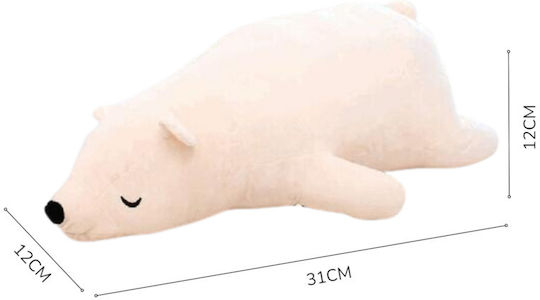Ursuleț De Pluș Alb 31 Cm