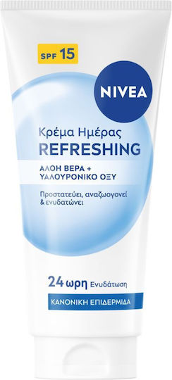 Nivea Refreshing 24h Cream Face Day with SPF15 with Aloe Vera 50ml