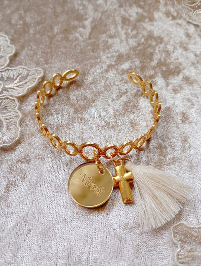 By Anastasia's Art Creations Taufe Anhänger Armbänder Gold 1 Stück