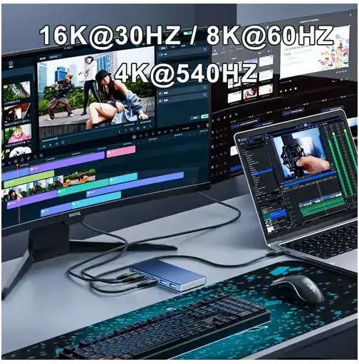 Nordic USB 4 Video Cable USB-C Male - USB-C 240W Black 1.5m 904004