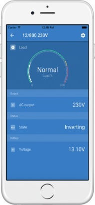 Victron Energy Phoenix 12/1200 VE.Direct Schuko Pure Sine Wave Power Inverter 1200W with Input Voltage 12V Single Phase PIN122121210
