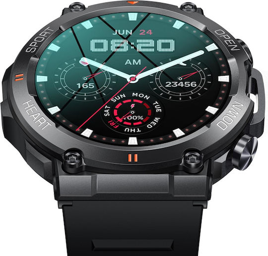 Eko Sport 5.0 Smartwatch mit Pulsmesser (Schwarz)