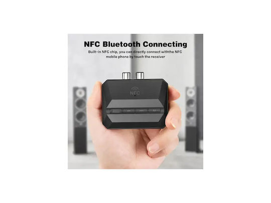Nordic Bluetooth 5.3 2-in1 Receiver Rca 3.5mm Aux Microsd Wireless Audio Adapter Nfc Black