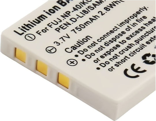 Avizar Li-ion Batterie 750mAh Fujifilm Finepix Kamera 3,7V Kompatibel Np-40 Weiß