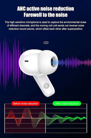 Lenovo Thinkplus Live Pods LP3 In-ear Bluetooth Handsfree Ακουστικά Μαύρα