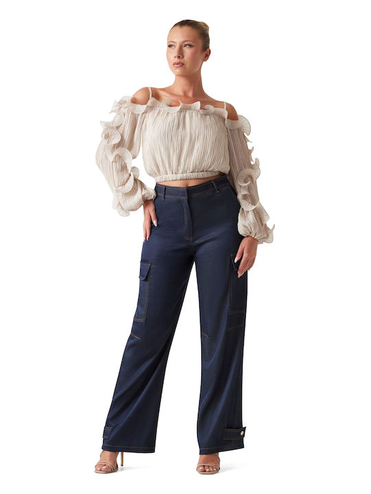 Women's Long Sleeve Shirt Beige
