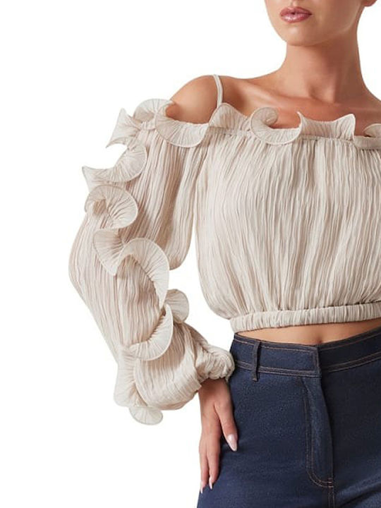 Women's Long Sleeve Shirt Beige