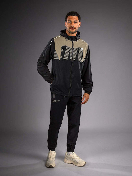 Men’s Track Jacket with Hood Black