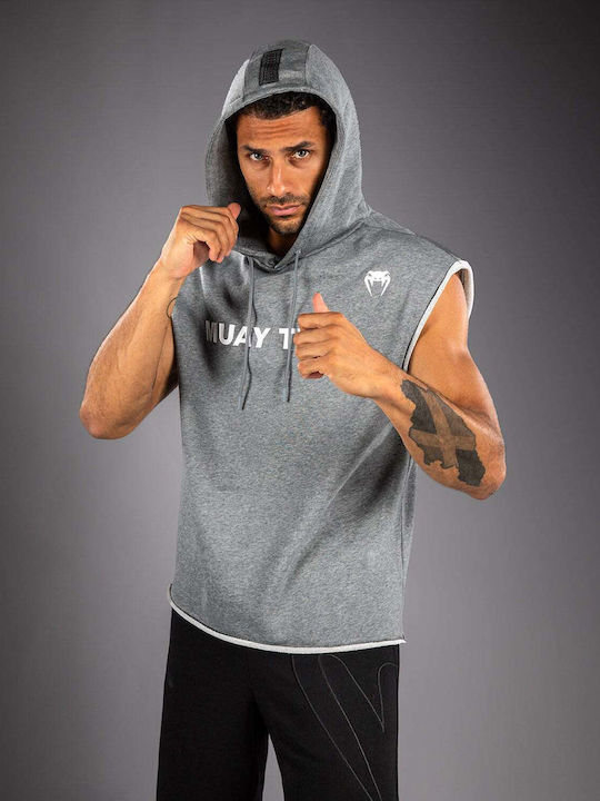 Sweatshirt with Hood Heather Grey
