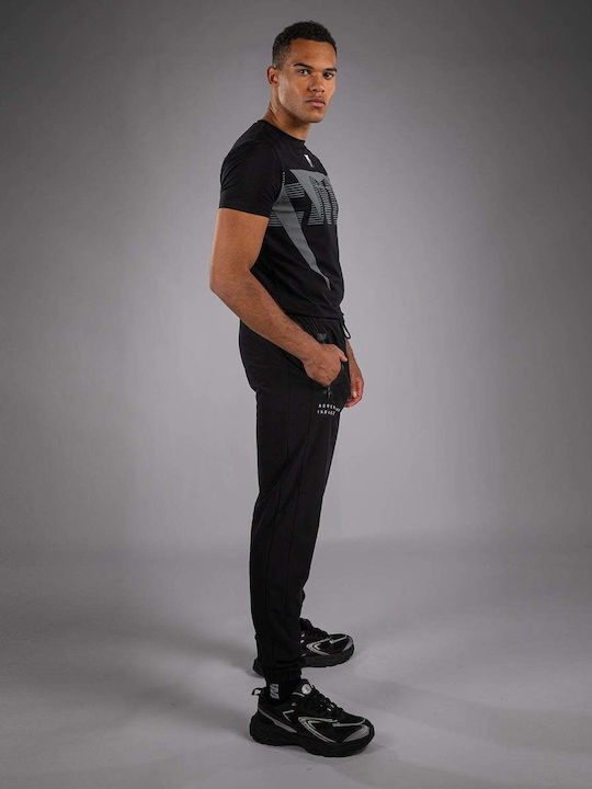 Jogginghose mit Gummizug Black/silver Grey
