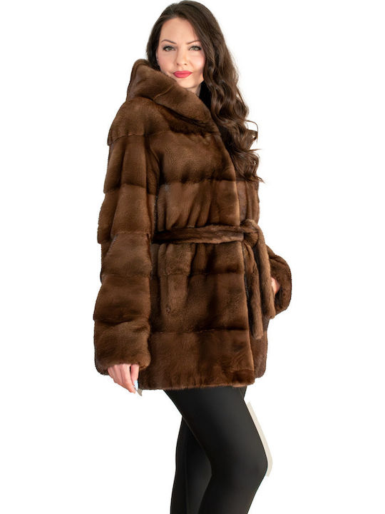Дамска кожухарка Brown