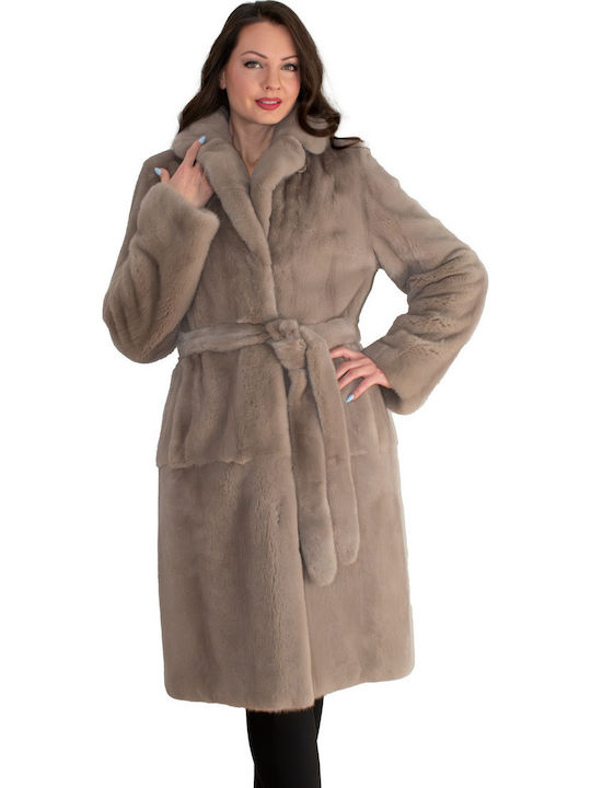 Frauen Pelz Gray