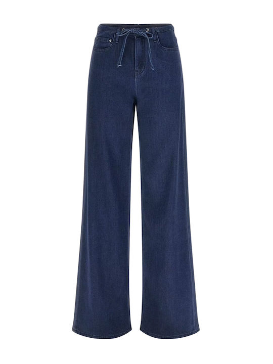 High Rise Women's Jean Pants in Wide Leg Style