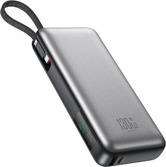 XO PR268 Power Bank 20000mAh 130W με Θύρα USB-A Γκρι