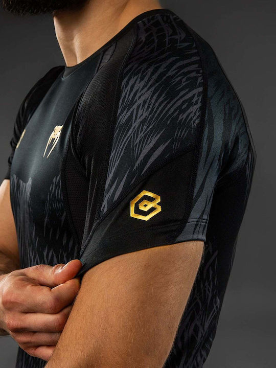 Venum Short Sleeve Shirt VENUM-05998-109 for Jiu-Jitsu Black