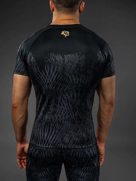 Venum Short Sleeve Shirt VENUM-05998-109 for Jiu-Jitsu Black