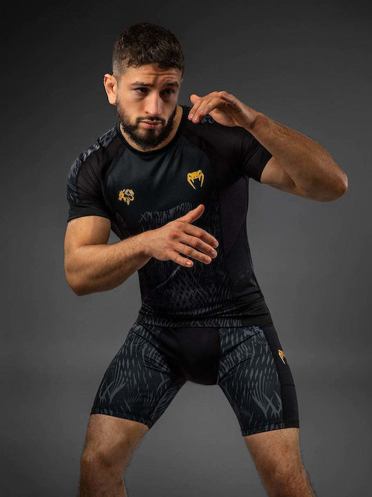 Venum Short Sleeve Shirt VENUM-05998-109 for Jiu-Jitsu Black