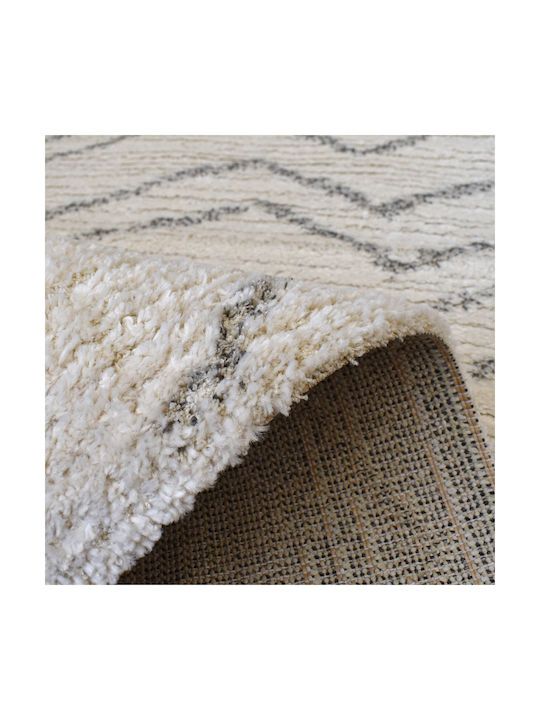 Shaggy Noelia Covor Rectangular Cremă-gri