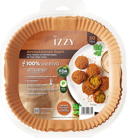 Izzy Non-stick Papers for Air Fryer 20x20cm 50pcs