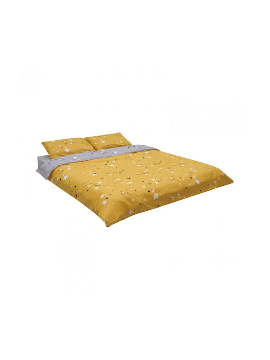 Heinner Sheet Set with 1 Pillowcase Super-Double 220x240cm. Stars 4pcs