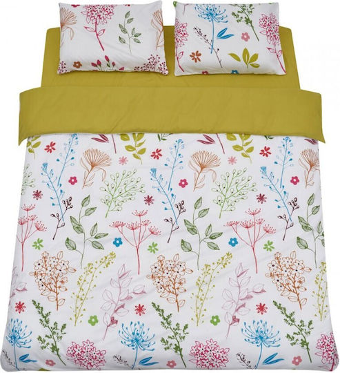 Heinner Sheet Set with 1 Pillowcase Super-Double 220x240cm. Flowers 4pcs