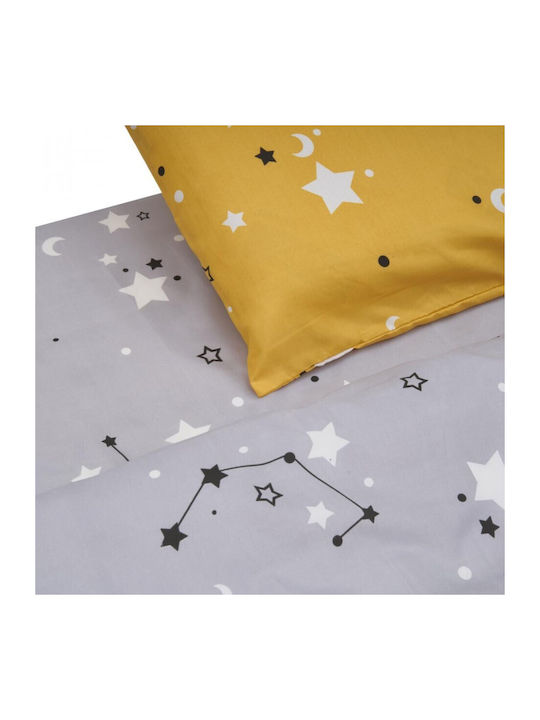 Heinner Sheet Set with 1 Pillowcase Super-Double 220x240cm. Stars 4pcs