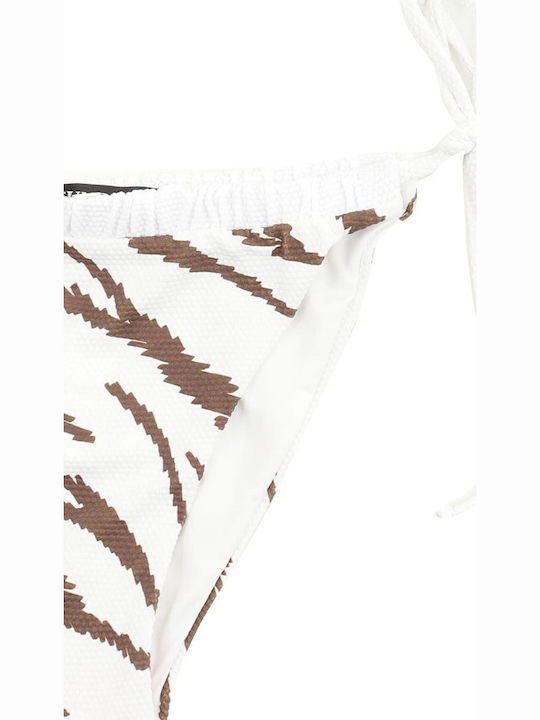 Bikini Slip with Ties White