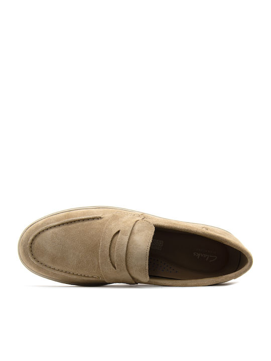 Easy Men's Suede Loafers Beige